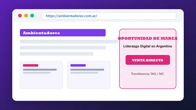 Modelo de aplicación comercial y proyectos digitales para ambientadores.com.ar