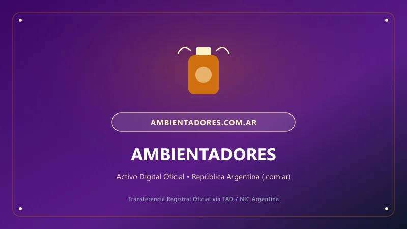 Composición visual de Ambientadores para el portal ambientadores.com.ar